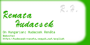 renata hudacsek business card